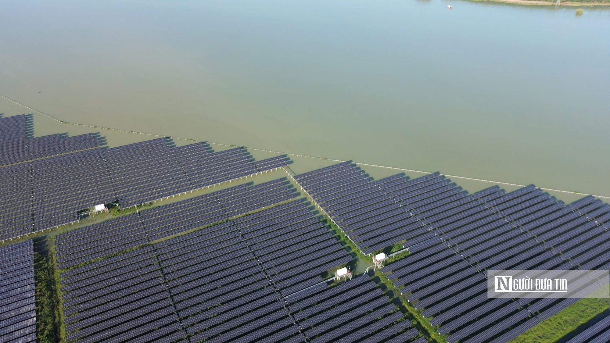 Cận cảnh “rừng pin” mặt trời trên hồ Dầu Tiếng - Ảnh 7.